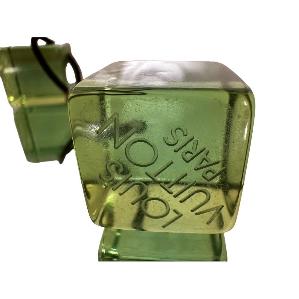Louis Vuitton Hair Tie/Band Green Cubes (Authentic)
